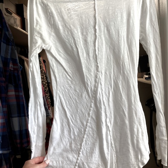 Free People Cotton Embroidered Button Down Henley - Picture 2 of 3